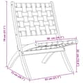 Miniatyrbilde 7 av 8: vidaXL Solsenger 2 stk med bord mørkerød heltre akasie