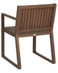 Pikkukuva 6 / 11: Puutarhatuoli tumma akasia puu 54 x 80 x 59 cm luonnonvalkoiset pehmusteet 8 kpl setti ulos