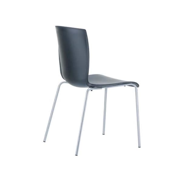CLP Stapelbar MIO trädgårdsstol i aluminium, motståndskraft mot vatten och ultravioletta strålar, terrassstol, PU-sits, 5 färger...