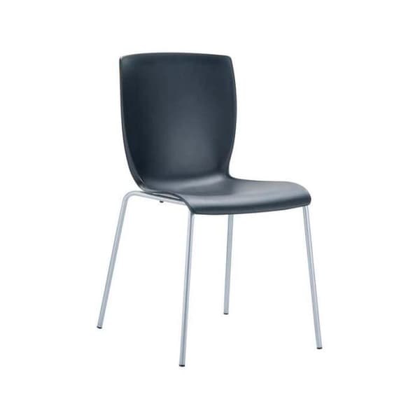 CLP Stapelbar MIO trädgårdsstol i aluminium, motståndskraft mot vatten och ultravioletta strålar, terrassstol, PU-sits, 5 färger...