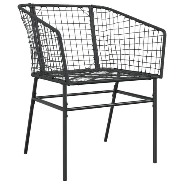 vidaXL havestole 2 stk. polyrattan sort