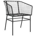 Miniatyrbillede 4 af 10: vidaXL havestole 2 stk. polyrattan sort
