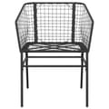 Miniatyrbillede 5 af 10: vidaXL havestole 2 stk. polyrattan sort