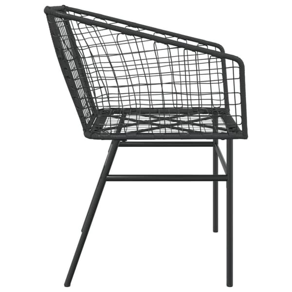 vidaXL havestole 2 stk. polyrattan sort