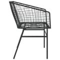 Miniatyrbillede 6 af 10: vidaXL havestole 2 stk. polyrattan sort