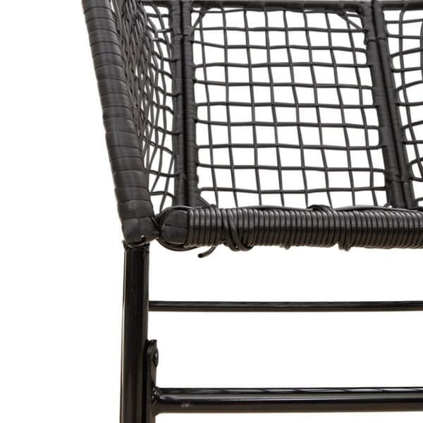 vidaXL havestole 2 stk. polyrattan sort