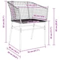Miniatyrbillede 9 af 10: vidaXL havestole 2 stk. polyrattan sort