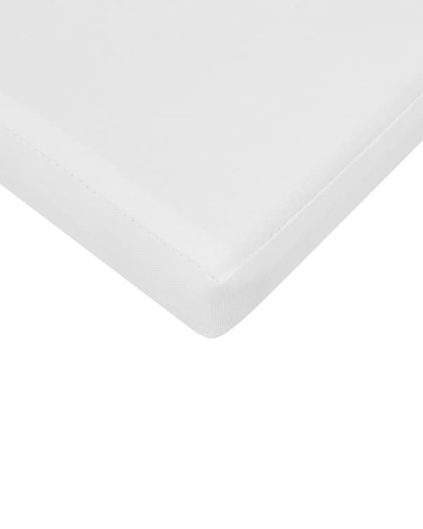 Set med 6 Trädgårdsstolar Vit Aluminium med Dynor Ryggstöd med Spjälor Design Modern