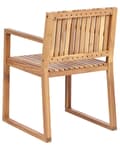 Miniatyrbilde 6 av 9: Sett med 2 Hagespisestoler Lys Sertifisert Akasietre 80 x 59 cm Rustikk Stil