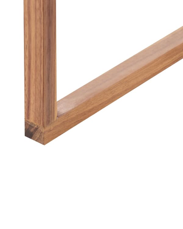 Sett med 8 Hagespisestoler Lys Sertifisert Akasietre med Blå Puter 54 x 59 x 80 cm Rustikk Stil