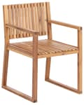 Miniatyrbilde 8 av 11: Sett med 8 Hagespisestoler Lys Sertifisert Akasietre med Grå Puter 54 x 59 x 80 cm Rustikk Stil