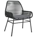 Miniatyrbillede 4 af 10: vidaXL havestole 2 stk. med hynder polyrattan sort