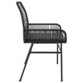 Miniatyrbillede 6 af 10: vidaXL havestole 2 stk. med hynder polyrattan sort