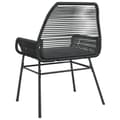 Miniatyrbillede 7 af 10: vidaXL havestole 2 stk. med hynder polyrattan sort