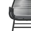 Miniatyrbillede 8 af 10: vidaXL havestole 2 stk. med hynder polyrattan sort