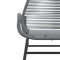 Miniatyrbillede 8 af 10: vidaXL havestole 2 stk. med hynder polyrattan grå
