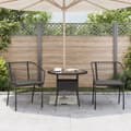 Miniatyrbillede 3 af 10: vidaXL havestole 2 stk. med hynder polyrattan sort