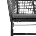 Miniatyrbillede 8 af 10: vidaXL havestole 2 stk. med hynder polyrattan sort