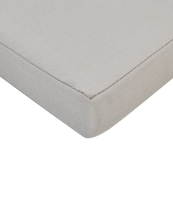 Sæt med 4 Havestole Grå Aluminiumsstel Hynder Lamel Ryglæn Design Moderne Stil