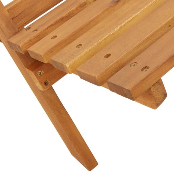 vidaXL foldbare havestole 6 stk. stof og massivt træ gråbrunt