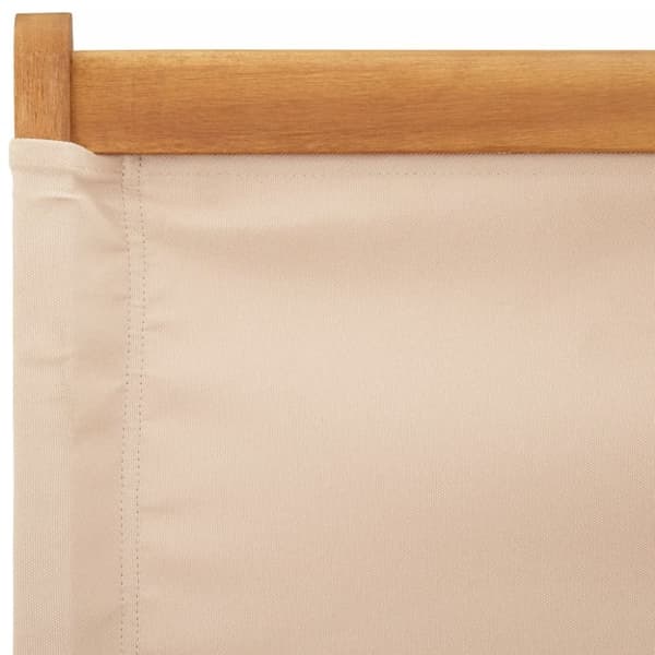 vidaXL havestole 2 stk. massivt akacietræ og stof beige