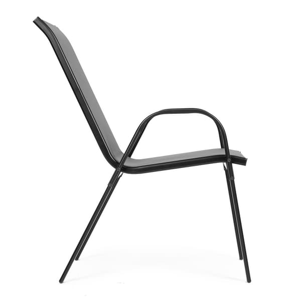 Puutarhatuoli harmaa - 90,5 x 72 x 55 cm - jauhemaalattu teräs - 2 kpl