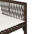 Miniatyrbillede 11 af 11: vidaXL havestole 4 stk. med hynder polyrattan brun