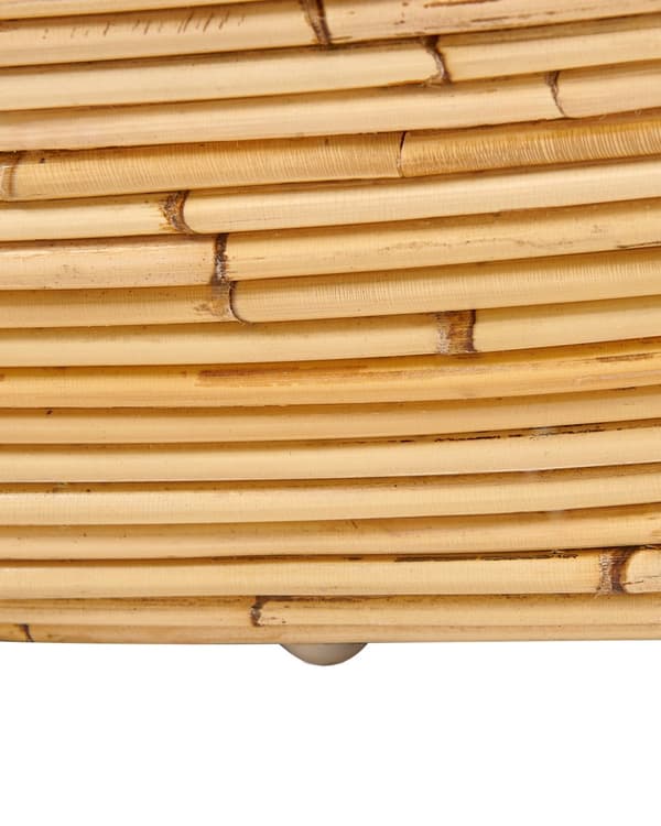 Nojatuoli luonnonväri rottinki beige istuintyyny käsintehty pyöreä sisälle ulos UV-kestävä boho tyyli