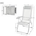 Pikkukuva 6 / 6: Folding Chair Aktive Kallistuva Harmaa 44 x 101 x 55 cm