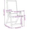 Miniatyrbillede 9 af 9: vidaXL foldbare havestole 6 stk. massivt akacietræ og textilene
