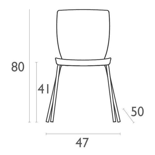 MIO stapelbar trädgårdsstol - CLP - Vatten- och UV-beständig aluminium - Syntetläder sits - Vit