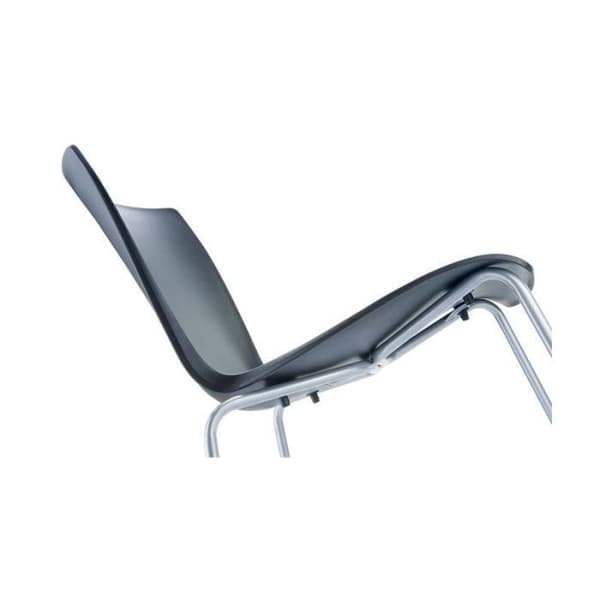 MIO stapelbar trädgårdsstol - CLP - Vatten- och UV-beständig aluminium - Syntetläder sits - Vit
