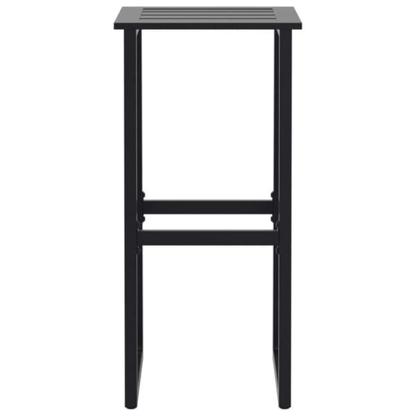 vidaXL Baarijakkarat 2 kpl musta 38x38x80 cm jauhemaalattu teräs