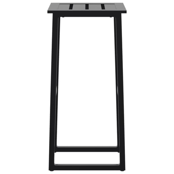 vidaXL Baarijakkarat 2 kpl musta 38x38x80 cm jauhemaalattu teräs
