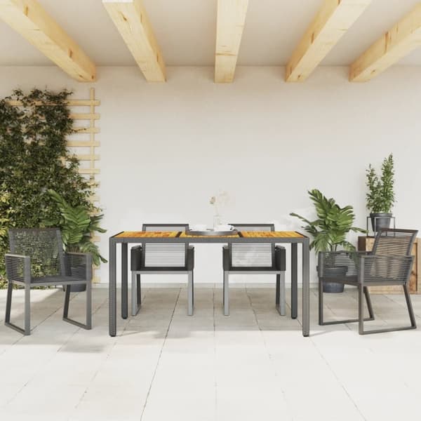 vidaXL havestole 4 stk. polyrattan sort