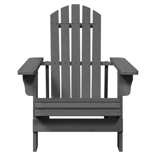 vidaXL Adirondack stol grå 69x85x90,5 cm heltre gran