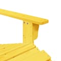 Miniatyrbillede 10 af 11: vidaXL Adirondack-havestol med fodstøtte massivt grantræ gul