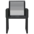 Miniatyrbillede 6 af 10: vidaXL havestole 2 stk. polyrattan sort