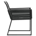 Miniatyrbillede 7 af 10: vidaXL havestole 2 stk. polyrattan sort