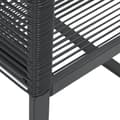Miniatyrbillede 9 af 10: vidaXL havestole 2 stk. polyrattan sort