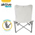 Miniatyrbild 4 av 5: Hopfällbar campingstol Aktive Beige 78 x 90 x 76 cm (4 antal)