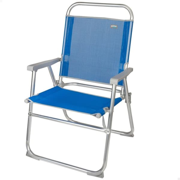 Strandkurv Aktive Gomera Blå 48 x 88 x 50 cm Aluminium Foldbar (4 enheder)