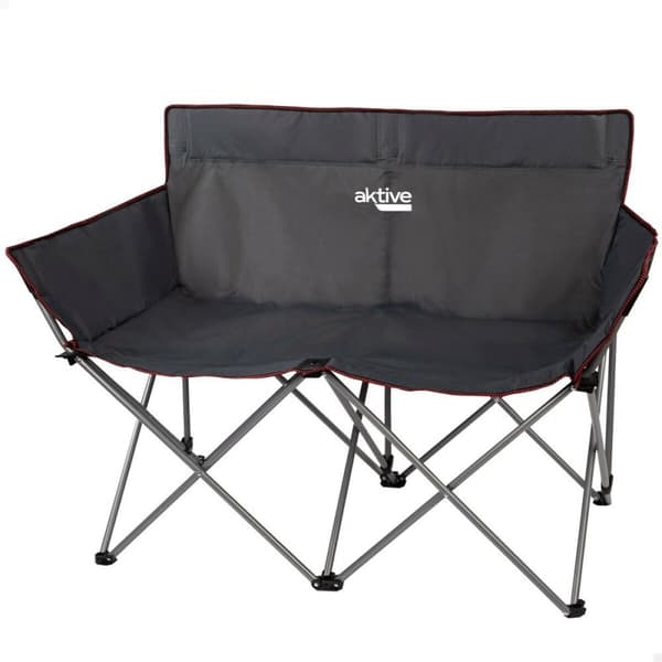 2 personers sofa Aktive Sort Foldbar 107 x 88 x 63 cm (2 enheder)