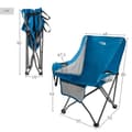 Miniatyrbilde 5 av 7: Sammenleggbar campingstol Aktive Blå 48 x 86 x 50 cm (2 enheter)