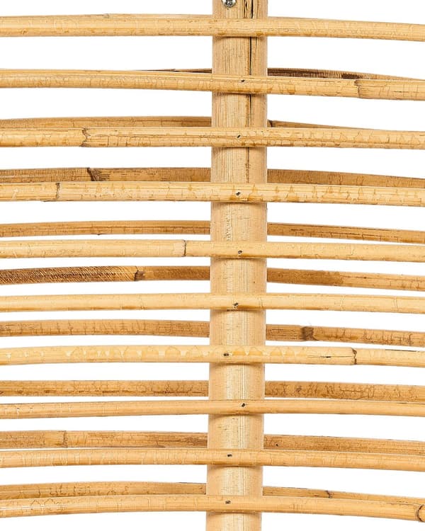 Stol Naturlig Rotting Light Beige Bomullsdyna Medium Resistens Inomhus Utomhus Boho Stil Trädgård Uteplats Balkong