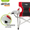 Miniatyrbilde 4 av 6: Sammenleggbar campingstol Aktive Grå Rød 61 x 92 x 52 cm (2 enheter)