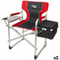 Miniatyrbilde 1 av 6: Sammenleggbar campingstol Aktive Grå Rød 61 x 92 x 52 cm (2 enheter)