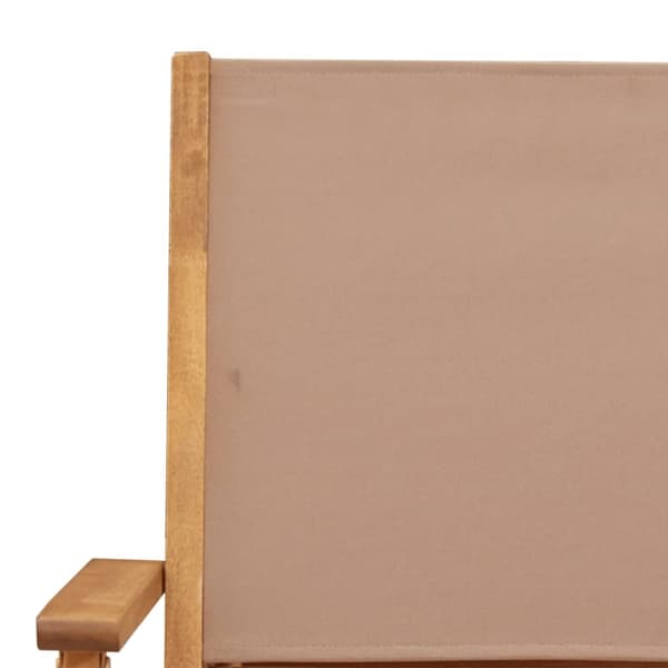 foldbare havestole 6 stk. stof og massivt træ gråbrunt