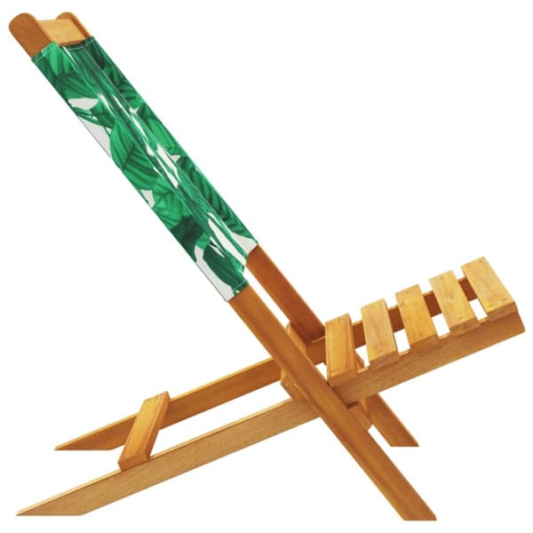 foldbare havestole 8 stk. stof og massivt træ