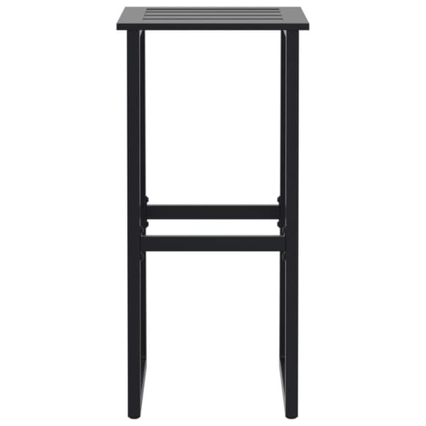 Baarijakkarat 4 kpl musta 38x38x80 cm jauhemaalattu teräs